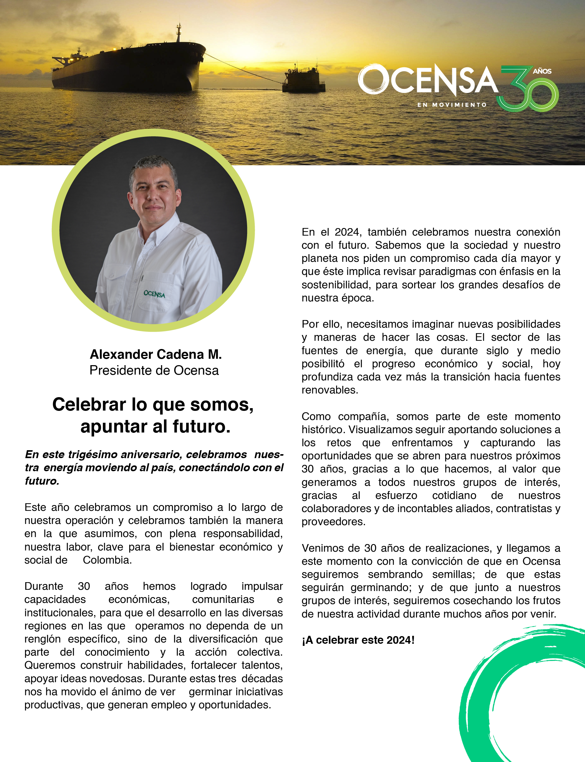 Ocensa 30 Años