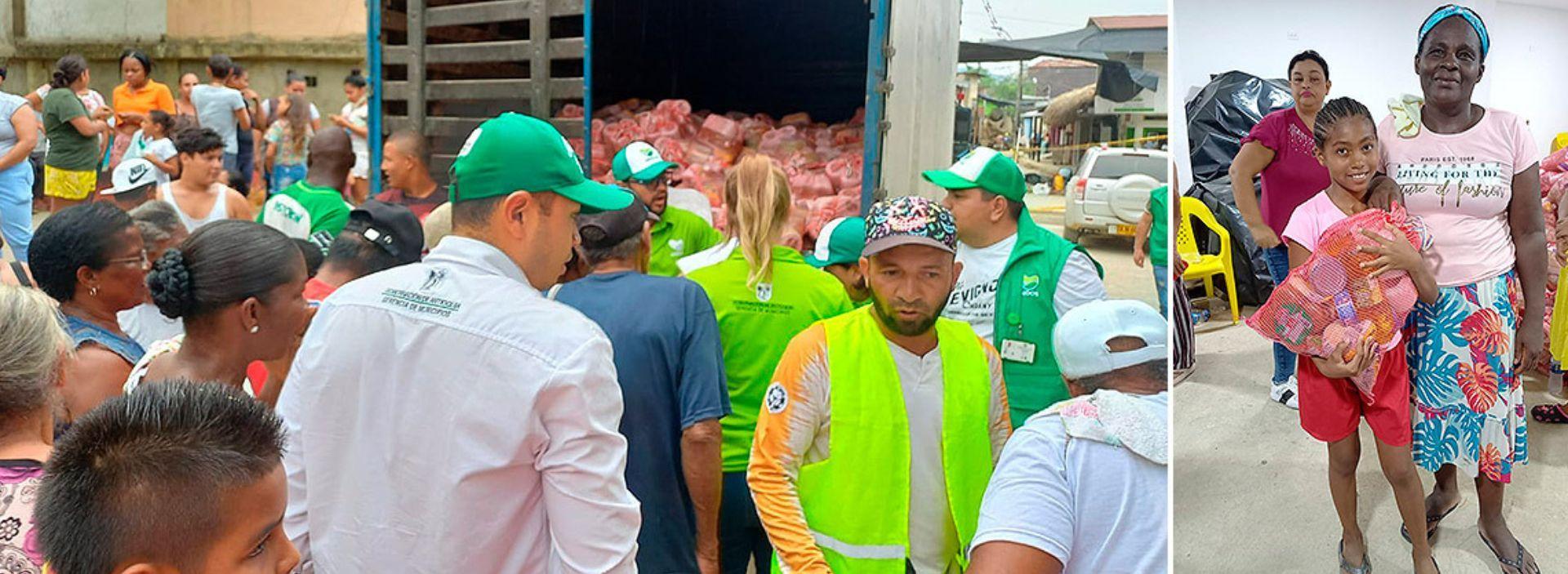 Alimentos para 500 familias de Machuca
