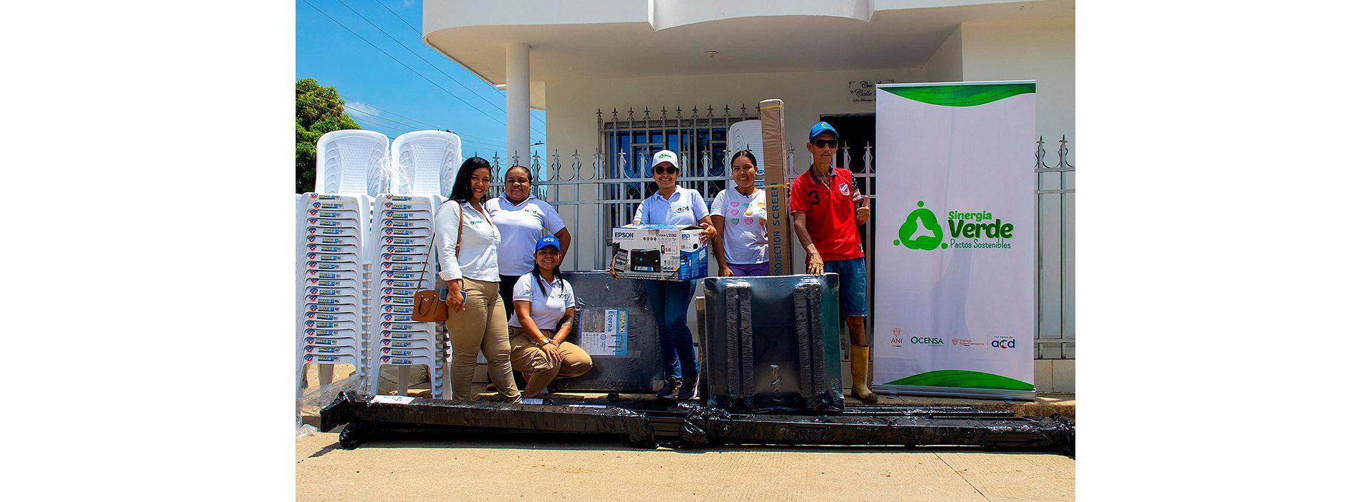 Dotaciones de oficina para las JAC de El Porvenir, Córdoba